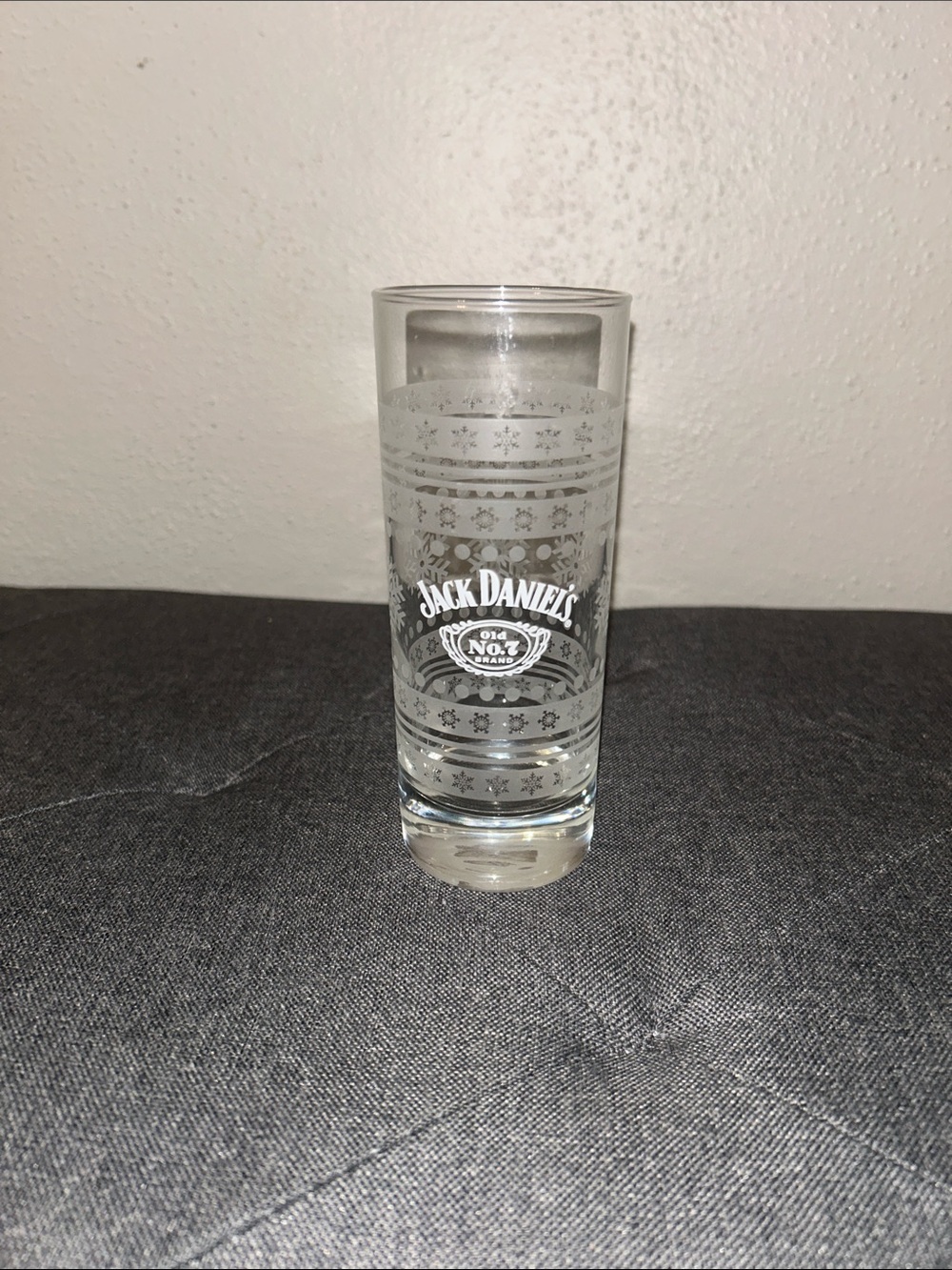 Jack Daniels Etched Clear Glass Shot Glass with Logo